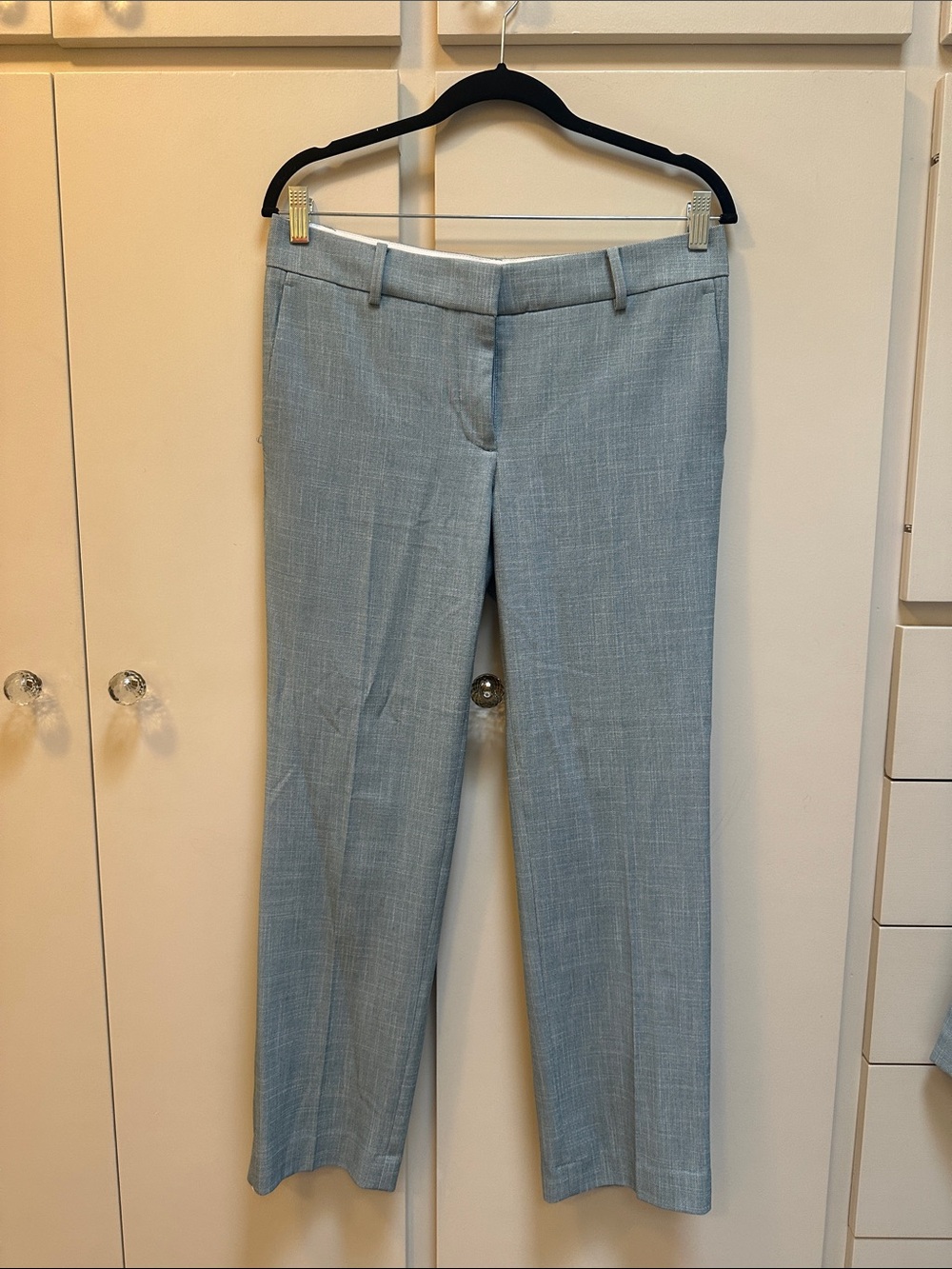 Ann Taylor Light Blue Straight Leg Dress Pants